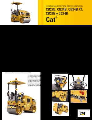 Tandem vibrohengerek Caterpillar CB24B