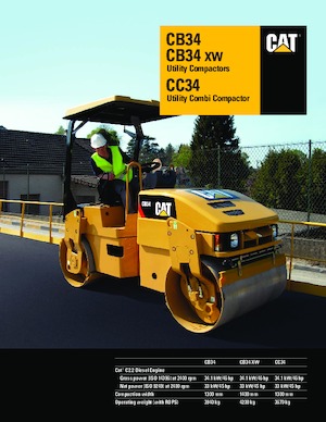 Tandem vibrohengerek Caterpillar CB34 XW