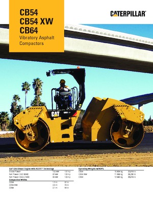 Tandem vibrohengerek Caterpillar CB54