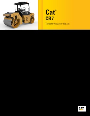 Tandem vibrohengerek Caterpillar CB7