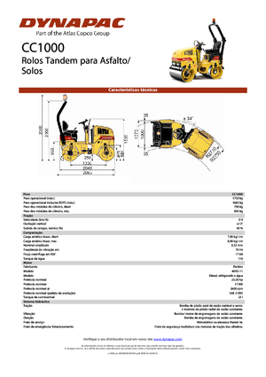 Tandem vibrohengerek Dynapac CC 1000