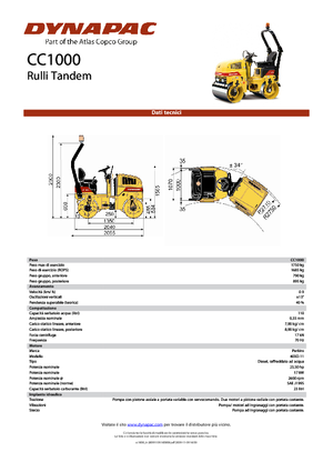 Tandem vibrohengerek Dynapac CC 1000