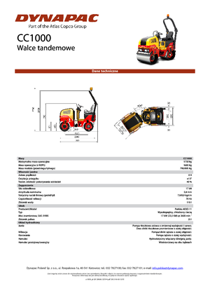Tandem vibrohengerek Dynapac CC 1000