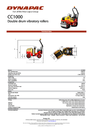 Tandem vibrohengerek Dynapac CC 1000