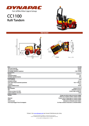 Tandem vibrohengerek Dynapac CC 1100