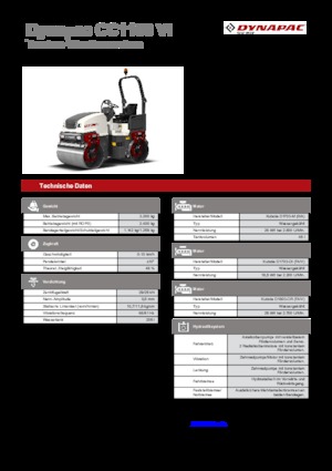 Tandem vibrohengerek Dynapac CC 1100 VI