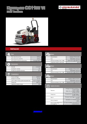 Tandem vibrohengerek Dynapac CC 1100 VI
