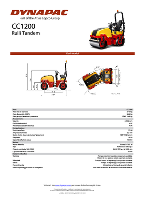 Tandem vibrohengerek Dynapac CC 1200
