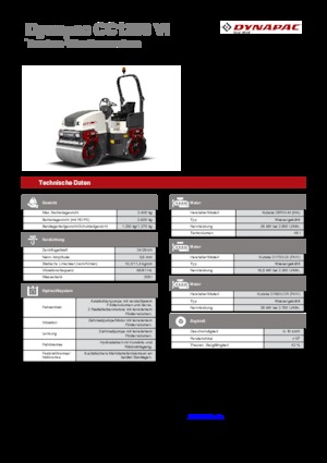 Tandem vibrohengerek Dynapac CC 1200 VI
