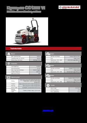 Tandem vibrohengerek Dynapac CC 1200 VI
