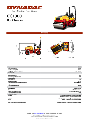 Tandem vibrohengerek Dynapac CC 1300