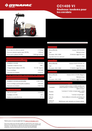 Tandem vibrohengerek Dynapac CC 1400 VI