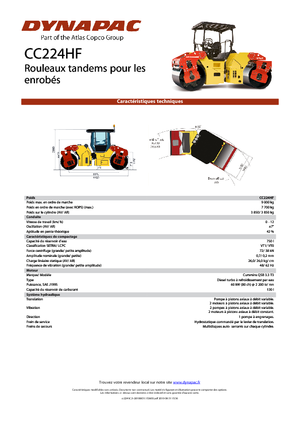 Tandem vibrohengerek Dynapac CC 224 HF