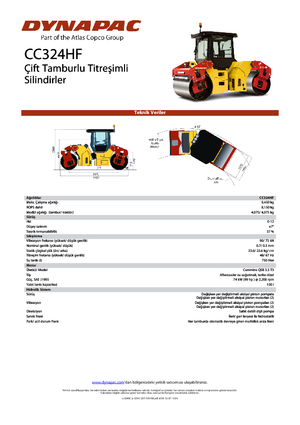 Tandem vibrohengerek Dynapac CC 324 HF