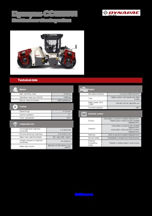 Tandem vibrohengerek Dynapac CC 6200 VI