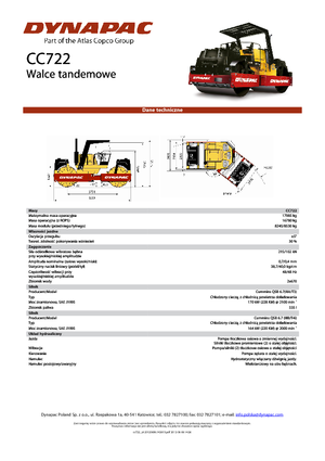 Tandem vibrohengerek Dynapac CC 722