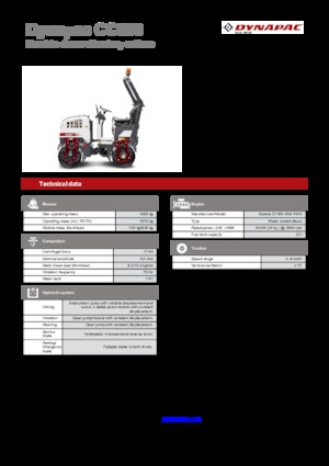 Tandem vibrohengerek Dynapac CC 800
