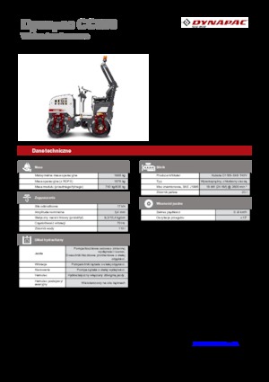 Tandem vibrohengerek Dynapac CC 800