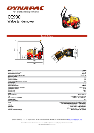 Tandem vibrohengerek Dynapac CC 900