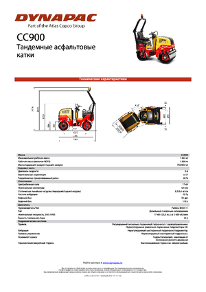 Tandem vibrohengerek Dynapac CC 900