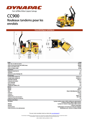 Tandem vibrohengerek Dynapac CC 900
