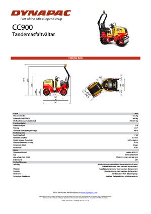 Tandem vibrohengerek Dynapac CC 900
