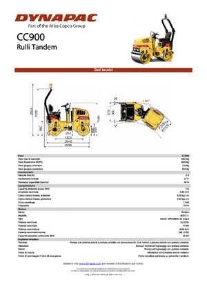 Tandem vibrohengerek Dynapac CC 900