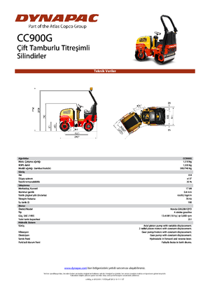 Tandem vibrohengerek Dynapac CC 900 G