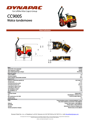 Tandem vibrohengerek Dynapac CC 900 S