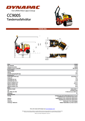 Tandem vibrohengerek Dynapac CC 900 S