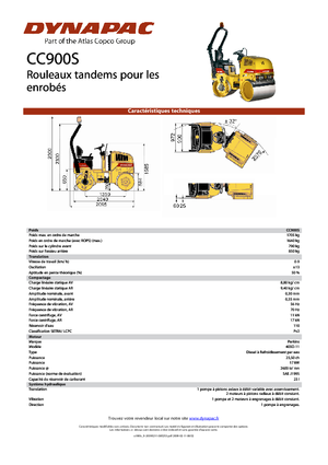 Tandem vibrohengerek Dynapac CC 900 S