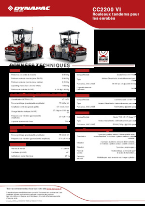 Tandem vibrohengerek Dynapac CC2200 VI
