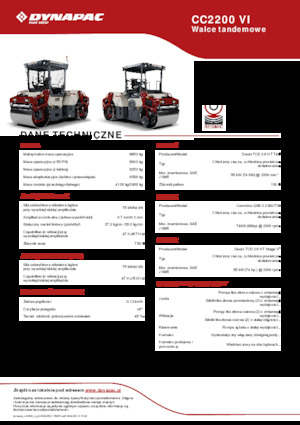 Tandem vibrohengerek Dynapac CC2200 VI