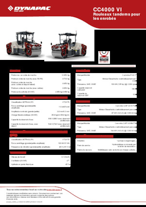 Tandem vibrohengerek Dynapac CC4000 VI