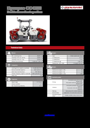 Tandem vibrohengerek Dynapac CC4200