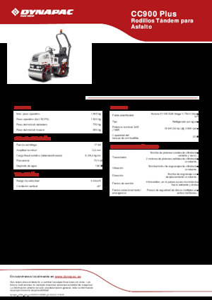 Tandem vibrohengerek Dynapac CC900 Plus