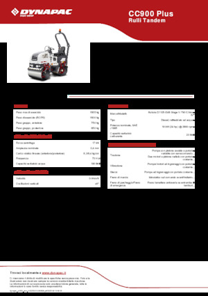 Tandem vibrohengerek Dynapac CC900 Plus