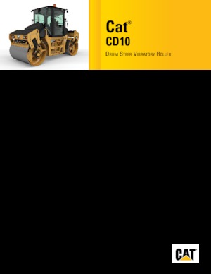 Tandem vibrohengerek Caterpillar CD10