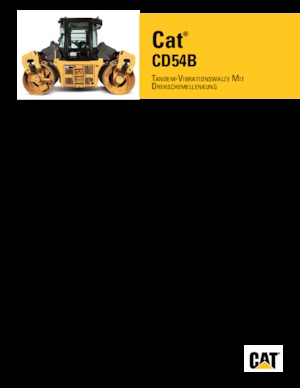 Tandem vibrohengerek Caterpillar CD54B