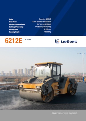 Tandem vibrohengerek Liugong 6212E 