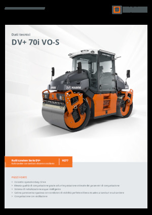 Tandem vibrohengerek Hamm DV+ 70i VO-S