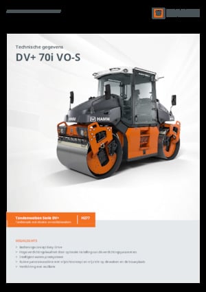 Tandem vibrohengerek Hamm DV+ 70i VO-S
