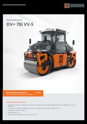 Tandem vibrohengerek Hamm DV+ 70i VV-S