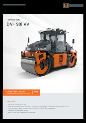 Tandem vibrohengerek Hamm DV+ 90i VV