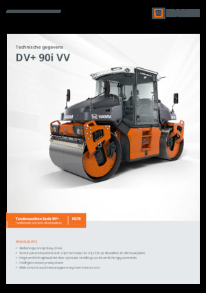 Tandem vibrohengerek Hamm DV+ 90i VV