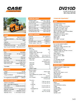 Tandem vibrohengerek Case DV210D