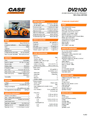 Tandem vibrohengerek Case DV210D HF
