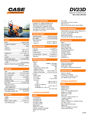 Tandem vibrohengerek Case DV23D
