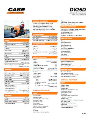 Tandem vibrohengerek Case DV26D