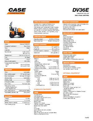 Tandem vibrohengerek Case DV36E